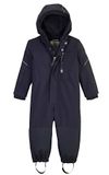first instinct by killtec Kind Softshell overall/modderpak met capuchon FIOW 10 MNS SFTSHLL ONPC, dunkelnavy, 86/92, 42121-000