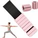 Relaxdays Poids de poignet - set de 2 - chacun 1 kg - rose