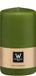 Wiedemann Bougie cylindrique/bougie pilier - vert olive - 12 x 6 cm - 33 heures de combustion
