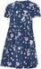 Hummel Hmlhappy Dress S/S Robe enfant Manches courtes Fleurie Coton Bleu