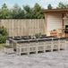 Maison Exclusive - Ensemble de jardin, 17 pièces, avec coussins, gris clair, en polyrotin