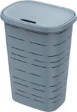 M-Home - Signature - Wasmand met deksel - 55 L - 60 x 45 x 33 cm - Blauw - Kunststof