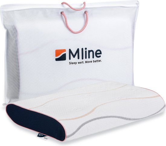 M line Pillow You Roze Hoofdkussen - Ergonomisch - Traagschuim - Anti-allergie - 55x35 cm