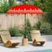 Prolenta Maison Exclusive Balinese zonnescherm, rood, 215 x 215 x 260 cm