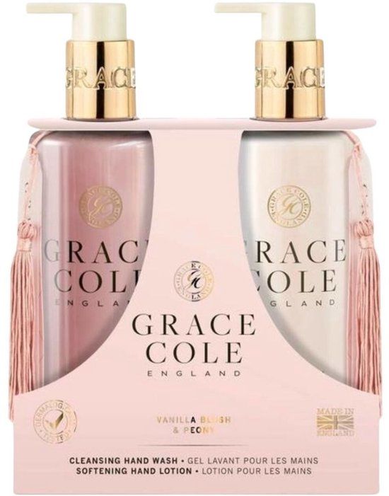 Grace Cole Vanilla Blush & Peony Hand Care Duo - 300+300ml