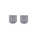 OYOY Mizu Glas 320 ml Gris 2 pièces
