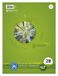 Staufen Green Collegeblok - DIN A4, liniatuur 28 (5 mm geruit met randlijnen), 80 vellen, 4-voudige gaten, premium wit 70g/m² gerecycled papier, 1 stuk