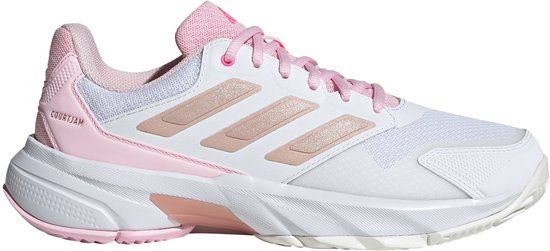 adidas Performance Courtjam Control 3 Tennis Schoenen - Dames - Wit - Maat 38 - Wit