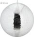 Merkloos Relaxdays Discobol - Ø 50 cm - zilver