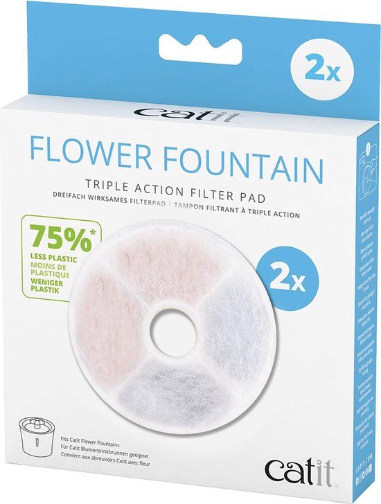 Catit Drinkfontein Filter - 2 stuks - Wit