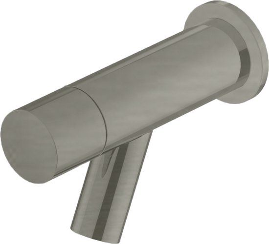 Hotbath Dude Wandfonteinkraan - Geborsteld Nikkel - 11.4 cm - EW001GN