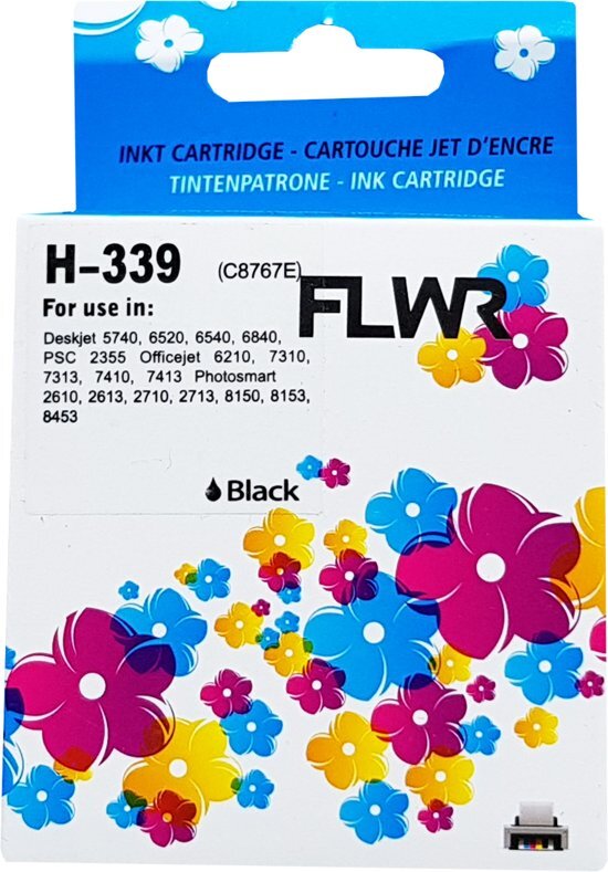 FLWR - Inktcartridge / 339 / Zwart - geschikt voor HP