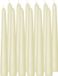 Trend Candles Dinerkaarsen/kandelaarkaarsen Cello - 12x stuks - ivoorwit - 8 branduren - 25 cm