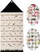 Merkloos / Sans marque Kerstkalender - Adventskalender om zelf te vullen - Lege adventskalender - Ophangsysteem voor in huis - Herbruikbaar - Adventskalender voor kinderen - Opbergtas