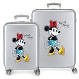 Disney Minnie Joyful Kofferset, 100 stuks, grijs, 55/70 cm