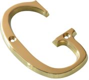 AMIG Huisnummer G Gepolijst Messing 5,5 x 100mm