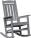vidaXL Fauteuil à bascule gris clair HDPE