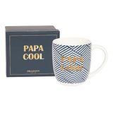 Draeger Paris Keramische mok Blauw "Papa Cool" 320 ml