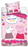 Peppa Pig Dekbedovertrek Best Friends Forever 140 x 200 cm - 60x70cm