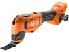AEG - Multitool - Draadloos - Snijden van materiaal, Schuren, Polijsten, Zagen, Frezen, Strippen, Schrapen - 6 Snelheden - Softgrip Handvat - Batterij Pro18V - BMT18-0