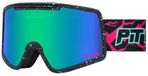 Pit Viper The Midnight French Fry Small Lunettes de ski Noir Bleu Vert Revo/CAT3 Homme, Femme