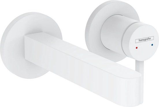 Hansgrohe Finoris Inbouw Wastafelmengkraan - Mat Wit - 168mm Uitloop
