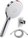 SREWOHS Douchekop waterbesparend met slanghouder, 12,5 cm, Chroom