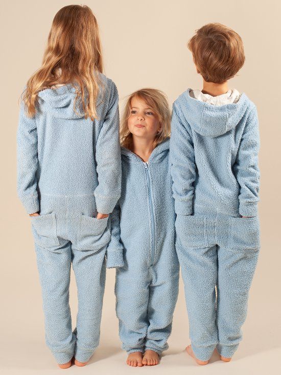 Claesen's® Onesie Teddy Winter Sky Kinderen 140