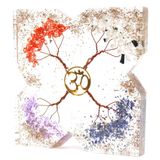 Ancient Wisdom Edelsteen Tafel Orgonite Powerpacks - Large - 4 Koperen Bomen