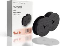 Peach Kleurlint vervangt Olivetti, zwart, nylon, 13 mm/10 m, lint Gr1