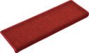 vidaXL Tapis d'escalier - 15 pièces - Rouge - 65x21x4 cm