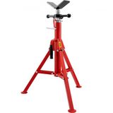 VEVOR V-head Pijpstandaard, 1/8"-12" Capaciteit, Verstelbare Hoogte 28"-52", Pijpkrikstandaard 2500 lb. Draagvermogen, Draagbare Opvouwbare Buisstandaards, Behuizing van Koolstofstaal, Duurzamer