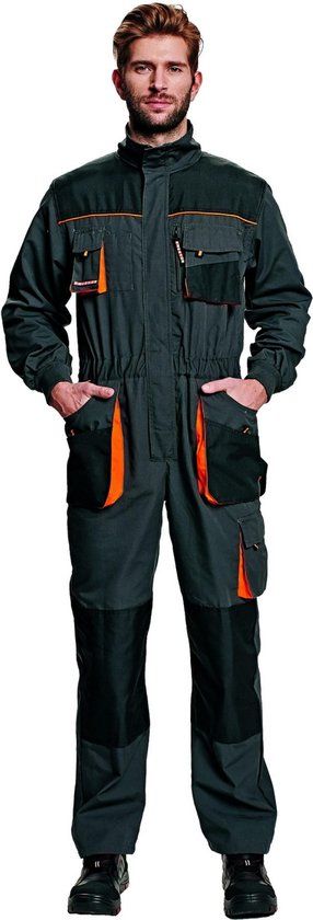 Cerva Emerton Overall Maat 48 Antraciet/Zwart