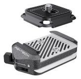 PGYTECH P-CG-188 Kit de fixation Noir, Argent Aluminium 1/4, 3/8" Système de libération rapide
