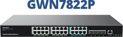 Grandstream GWN7822P Layer 3 Managed Multi-Gigabit PoE-netwerkschakelaar, 8 x 2,5 GigE PoE++, 4 x 10 G SFP+, 16 x GigE PoE