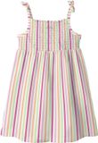 NAME IT NMFFILUAZ STRAP DRESS BOX Jurk Meisjes Maat 110 Katoen Gestreept Roze