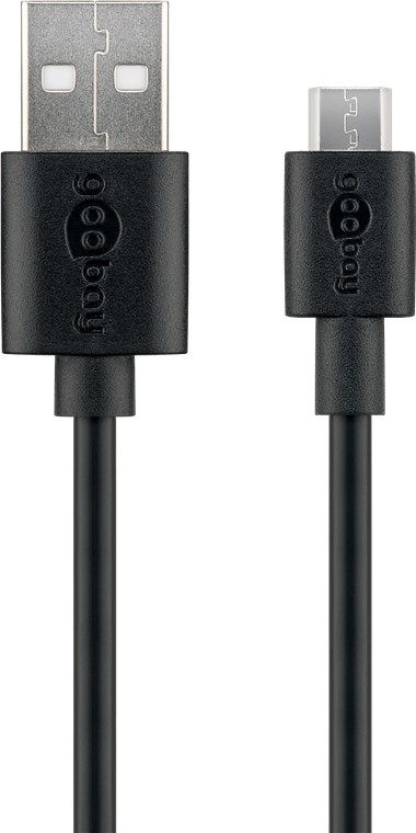 Goobay 38660 USB 2.0 Kabel 2m Zwart