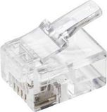Tru Components TRU COMPONENTS Western RJ12-connector TC-9202512 Stekker, recht Aantal polen 6P6C Transparant 5 stuk(s)