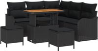 vidaXL Banc de jardin noir