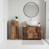 Maison Exclusive - Ensemble de meubles de salle de bain, 2 pièces, modèle HOORN, bois recyclé