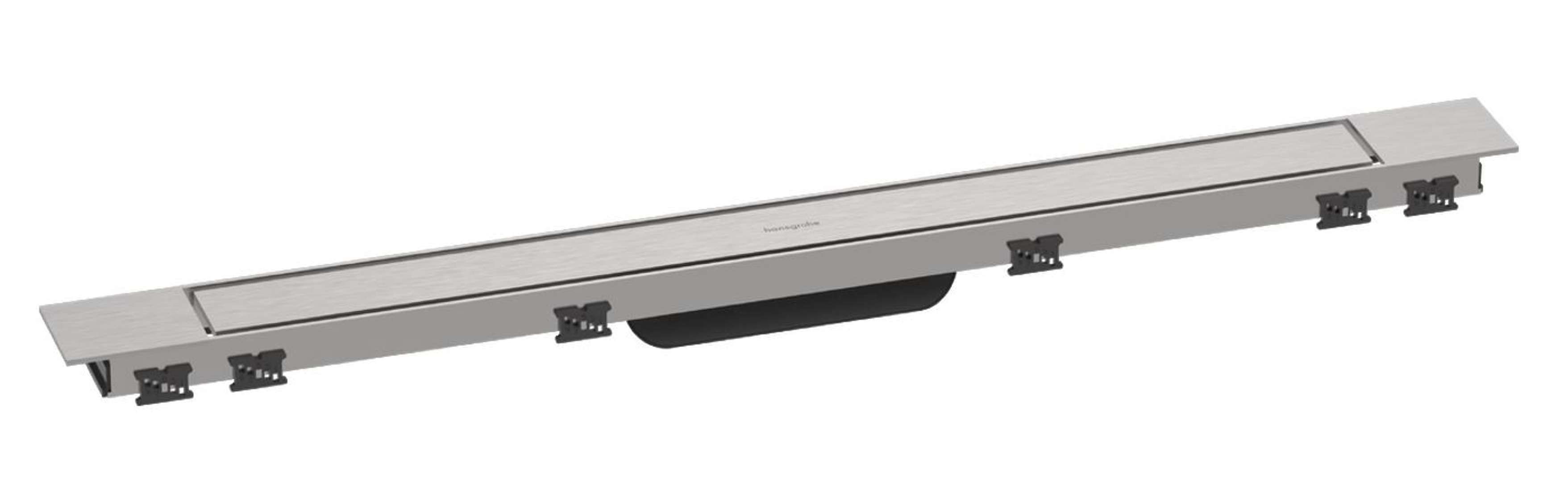 Hansgrohe RainDrain Match Plus - Douchegoot 80 cm, geborsteld roestvrij staal