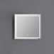 Hudson Reed Bromley Miroir de salle de bain avec éclairage LED moderne étanche 75cm x 70cm - blanc côtelé