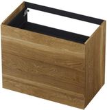 INK - Onderkast 2 Laden Push To Open 65cm Echt Hout - 800x450x650 Mm - Massief Eiken Aqua