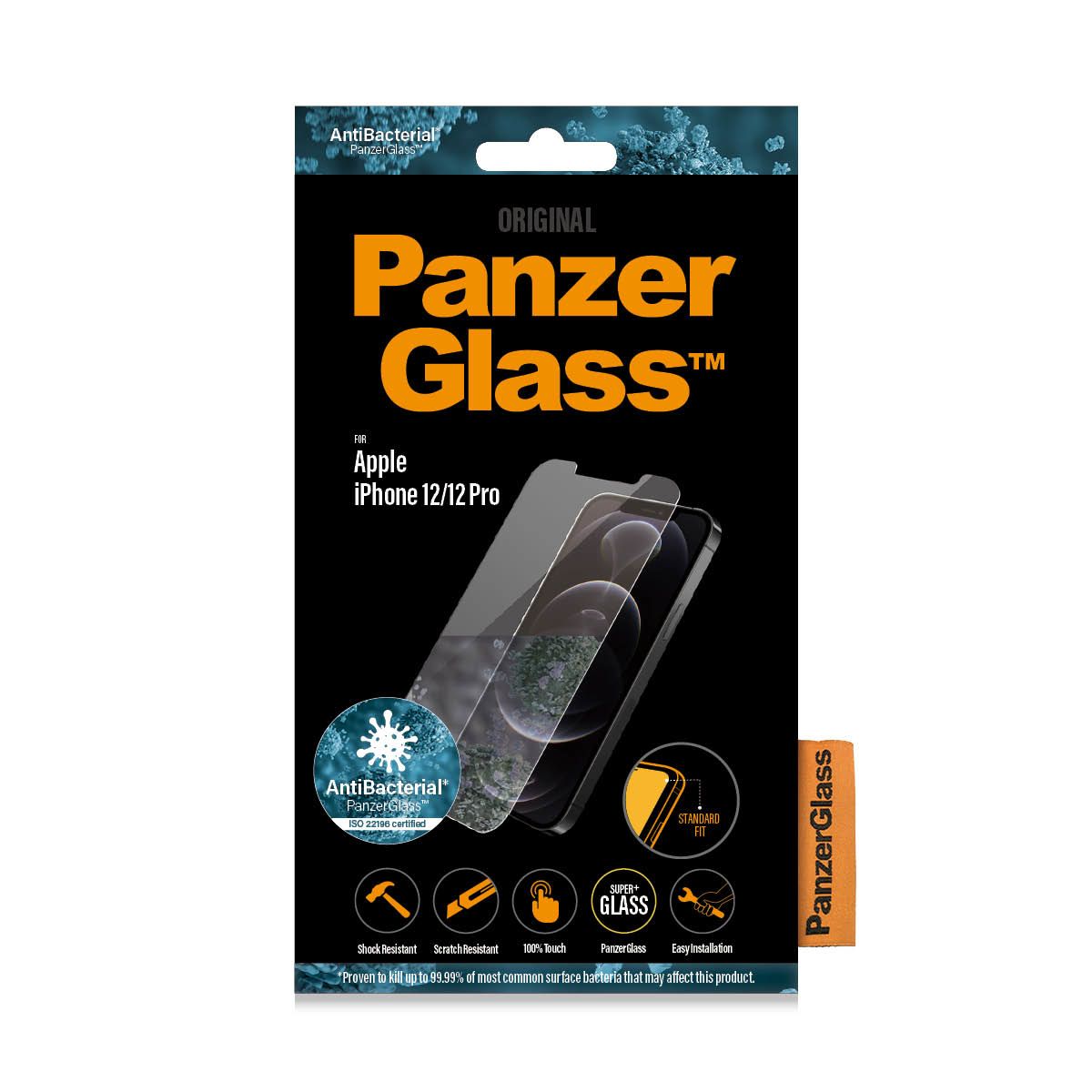 PanzerGlass Screenprotector voor Apple iPhone 12 / 12 Pro - Transparant
