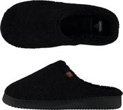 Apollo Pantoffels Heren Teddy Wol Zwart Maat 41/42