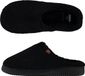 Apollo Pantoffels Heren Teddy Wol Zwart Maat 41/42