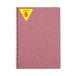 Clairefontaine Age Bag Spiraalschriften Oudroze - A4 21x29,7 cm - 100 Pagina’s Kleine Ruitjes - Wit Papier 90 g - Omslag Glanskarton met Lederkorrel