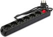 Multiprise avec 6 prises - Schuko + 10/16 A - Interrupteur 1 m de câble et prise 16 A