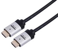Pro Signal Ultra High Speed 8K gecertificeerd 60Hz HDMI-kabel, verguld, 0,5m, zilver