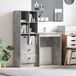 Maison Exclusive Bureau Béton Gris 105,5 x 34 x 127 cm 2 pièces.